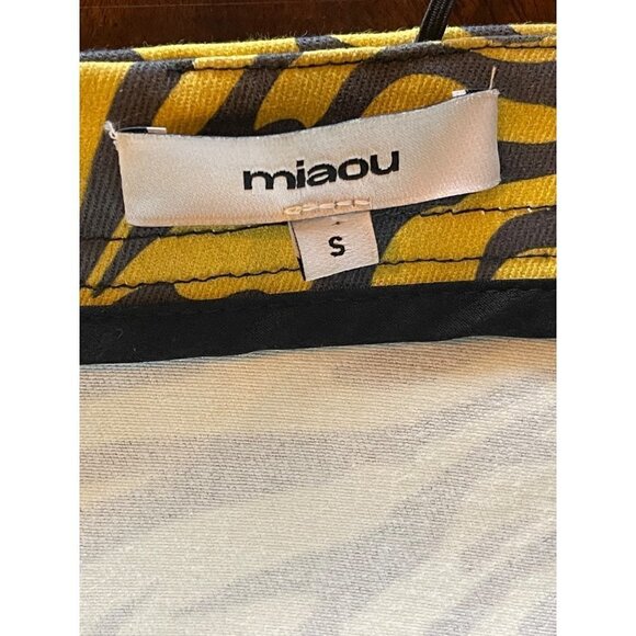 Miaou Yellow‎ And Black Zebra Print Lottie Bodycon Mini Dress Size S - Picture 7 of 9